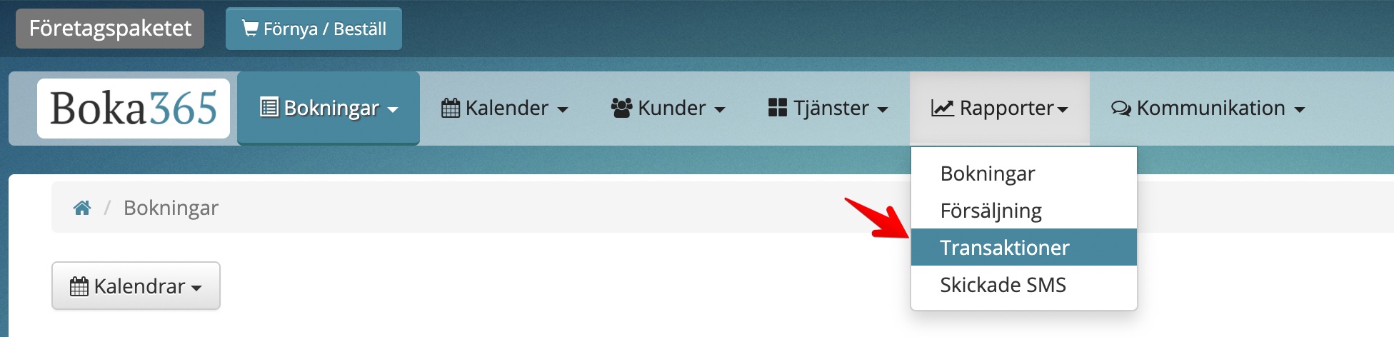 transaktionsrapport